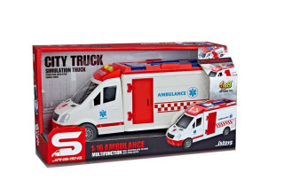 Ambulance 1:16 červená