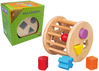 Dřevěná vkládačka tvary kolo