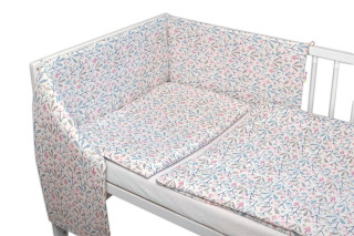 3-dílná sada Mantinel s povlečením Kalina bílá 120x90 cm