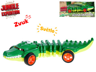 Jungle Expedition krokodýl 31 cm jezdícse světlem a zvukem