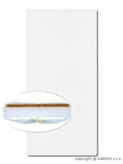 Matrace do kolébky molitan-kokos 80x40 cm - bílá