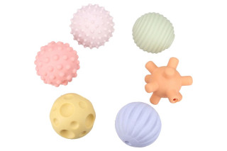 Měkké míčky pískací set 6 ks Maamaa