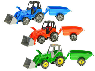 Traktor s vlečkou a nakladačem 60 cm