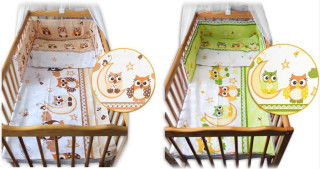 Ochranný límec mantinel (100% bavlna + molitan) Sovy