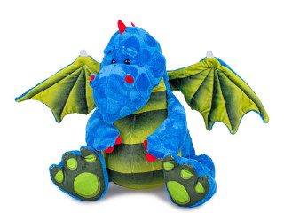 Drak plyšový 23 cm modrý sedící 0 m+