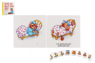 Knížka leporelo CZ - Když jde malý bobr spát 11x10 cm 24 m+