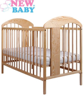 Dětská postýlka New Baby Adam - přírodní