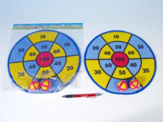 Terč na suchý zip 29cm + 2ks míčky