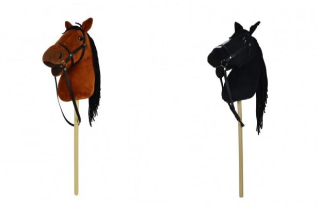 Kůň na tyči plyš 70 cm se zvukem