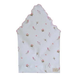 Dívčí šátek na hlavu Jemný kvítek - bílý Esito 