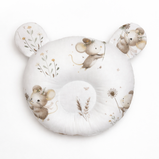 Bavlněný tvarovaný polštářek Malá myška Baby Nellys