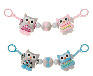 Chrastítko na kočárek Sova