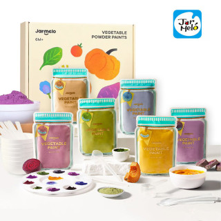 Prstové přírodní barvy v prášku 6 ks