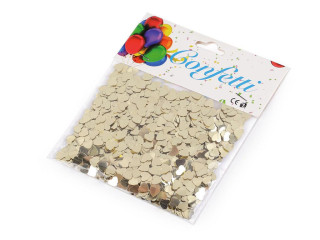 Konfety srdce - na párty, svatbu, oslavu zlatá srdíčka