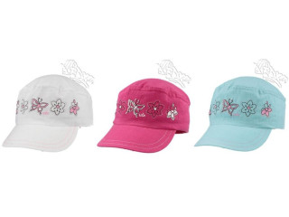 Dívčí letní kšiltovka Motýlek a kytičky RDX