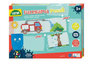 Mozaika klobouček 1cm hladký barevný panorama XL 400 ks 
