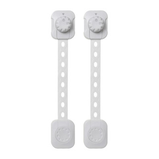 Uzávěr bezpečnostní univerzální TWIST 'N LOCK 2 ks bílá