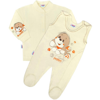 2-dílná souprava New Baby Pejsek béžová