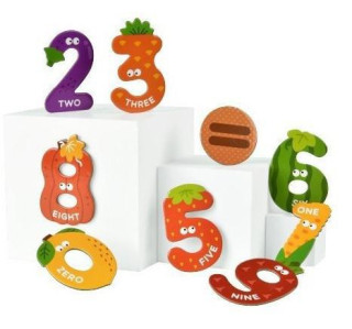 Magnetky s čísly 0-9 v angličtině Mideer