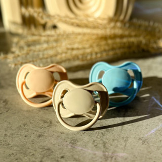 Dudlík kaučukový třešinka Nude 6-18 m Canpol babies 