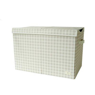 Truhla na hračky Recycled Gringham Beige 3 Sprouts