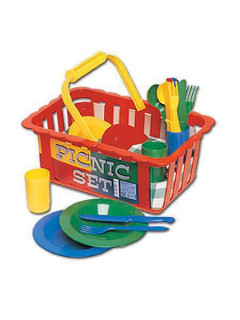 Nádobí v košíku plast 23cm