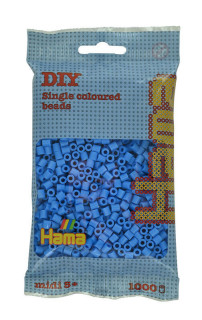 Nebesky modré korálky 1 000 ks Midi