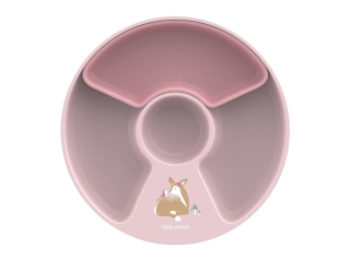 Dětský talíř dělený Little Dutch Fairy Garden