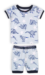 Pyžamo chlapecké krátké, Minoti, TB PYJA 9, modrá
