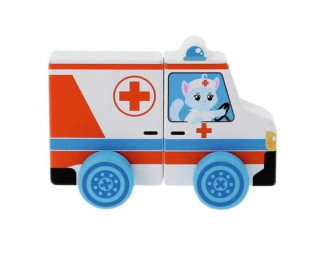 Auto ambulance magnetické plast 12 cm 13 x 10 cm