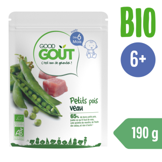 Good Gout BIO Hrášek s telecím masem 190 g