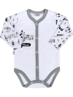 Kojenecké body celorozepínací New Baby Music vel. 56 - 68