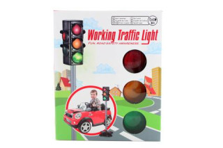 Světelný semafor na baterie