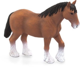 Mojo Kůň Clydesdale hnědý