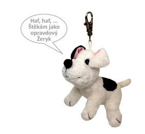 Pes Žeryk zvukový s karabinkou