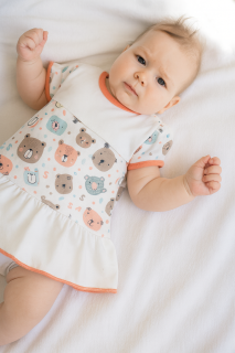 Šatičky krátky rukáv Medvídek Baby Service