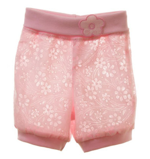 Šortky plátěné MKCool Růžové kytka Vel. 56-68