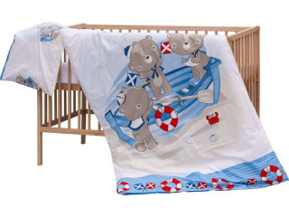 Dětská postýlka s kompletní výbavou, 120 x 60 cm, Raty Scarlett