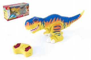 Dinosaurus chodící RC 38cm na baterie se zvukem se světlem 2,4GHz
