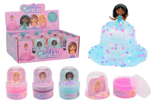 Panenka se třpytivými šaty ze slizu