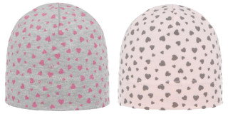 Dívčí bavlněná čepička se srdíčky RDX