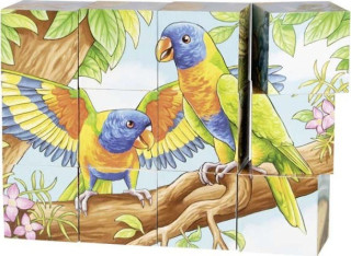 Puzzle - Kostky zvířata Austrálie, 12 ks