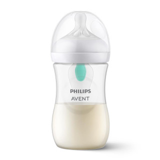 Láhev Natural Philips Avent Response transparentní s ventilem AirFree 260 ml, 1 m+