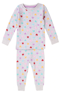 Pyžamo dívčí, Minoti, šedá srdíčka Vel. 98/104