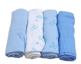 Pleny barevné 70x70 cm 4 ks Pidilidi modré