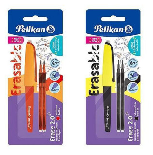 Gumovací pero Pelikan + 2ks náplně