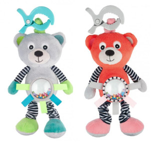 Plyšová vibrující hračka s chrastítkem MEDVÍDEKCanpol