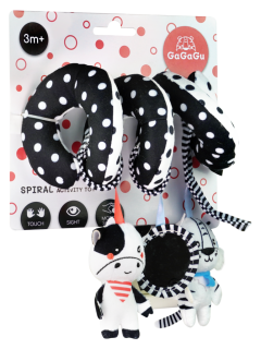 Smyslová závěsná spirála kráva a tygr