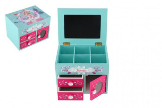 Skříňka šperkovnice Princess 3 zásuvky 