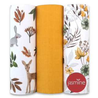 Mušelínové pleny sada mix Boy2 60x80 cm 3 ks Jasmine 